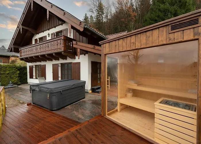 度假居 Luxus Alpenparadies Nahe Salzburg Sauna & Whirlpool *